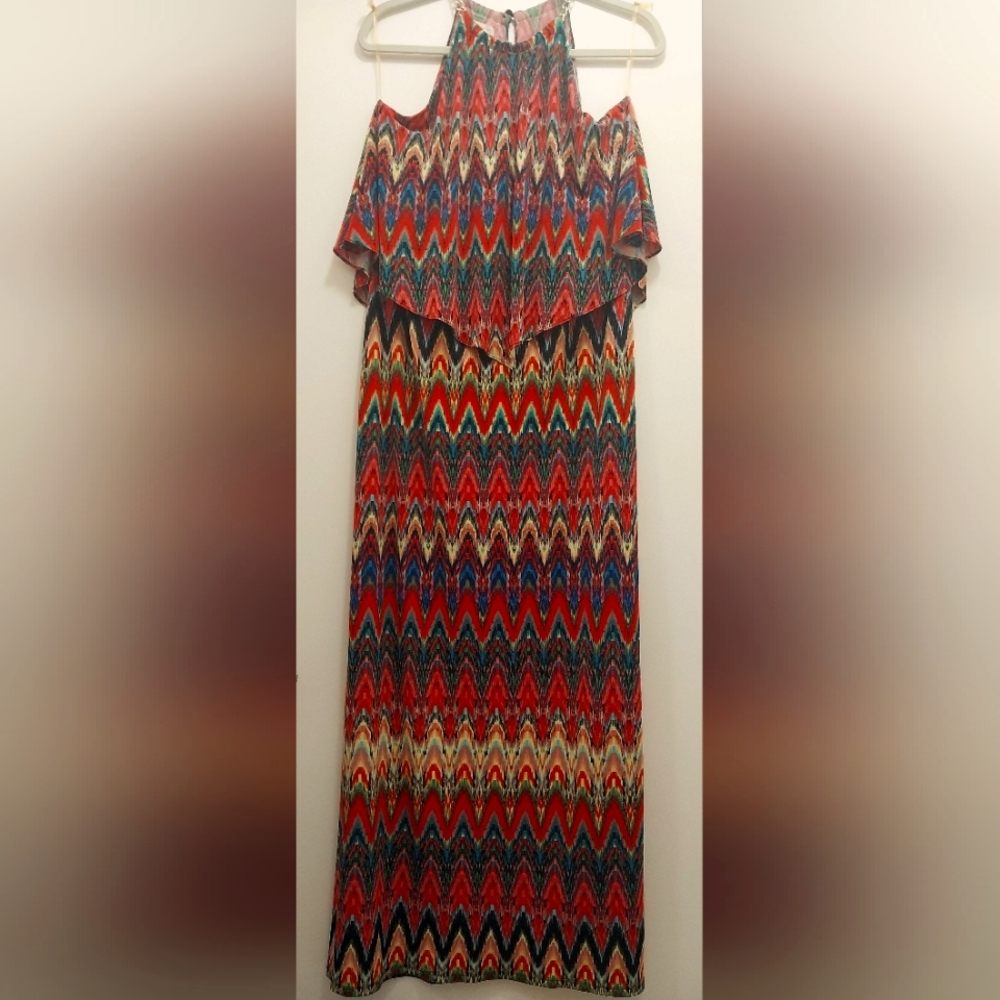 DressBarn Established 1962 / Multicolored Floor-length Dress / Size 8